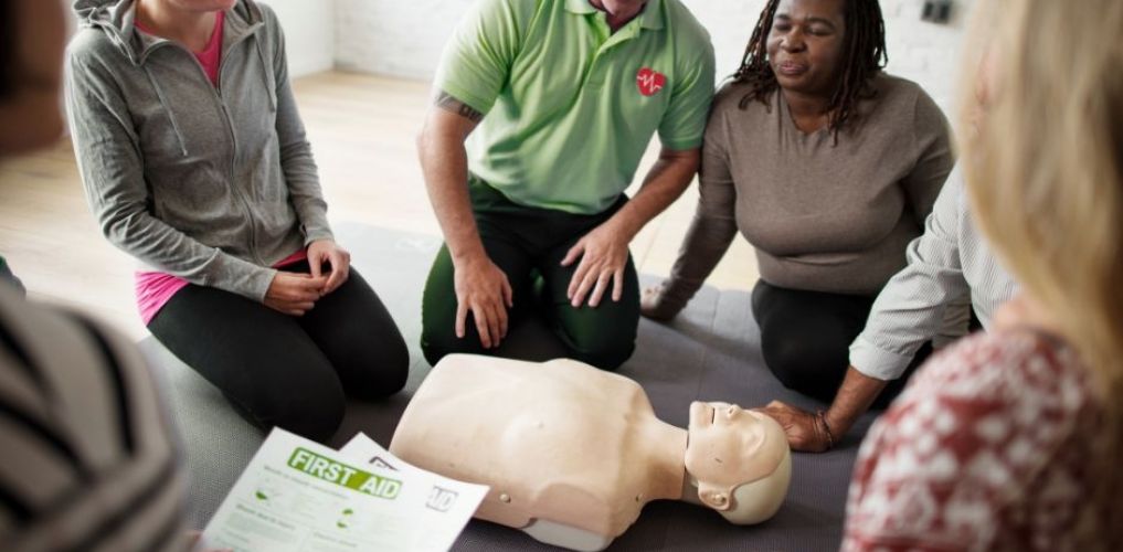 First aid training certificate