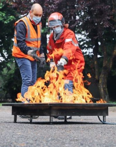 fire extinguisher on display